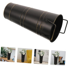 Composizione floreale Secchio Vaso Unbrella Portaombrelli autoportante Parapluie Ombrello nero