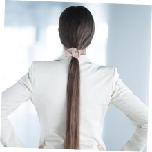 8 elastici per capelli da donna, grandi elastici in raso, cordoncini decorativi per capelli per fermacoda