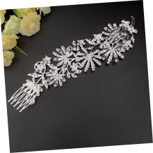 Bruidshaarkam met strasssteentjes voor bruiloften. Chique haaraccessoire met kristallen voor elegante kapsels.