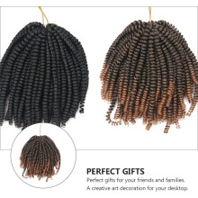 Kreative Häkelzöpfe, Dreadlock-Perücke, Spring Braids Haarverlängerung für Damen, Kunstfaser für niedrige Temperaturen, Haaraccessoires