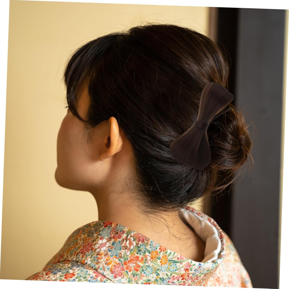 Hkhbjs Unisex Bow Wig Hairpin Ancient Style Bun Wig For Women For Hanfu Occasions Lightweight Hair Extensions For Women