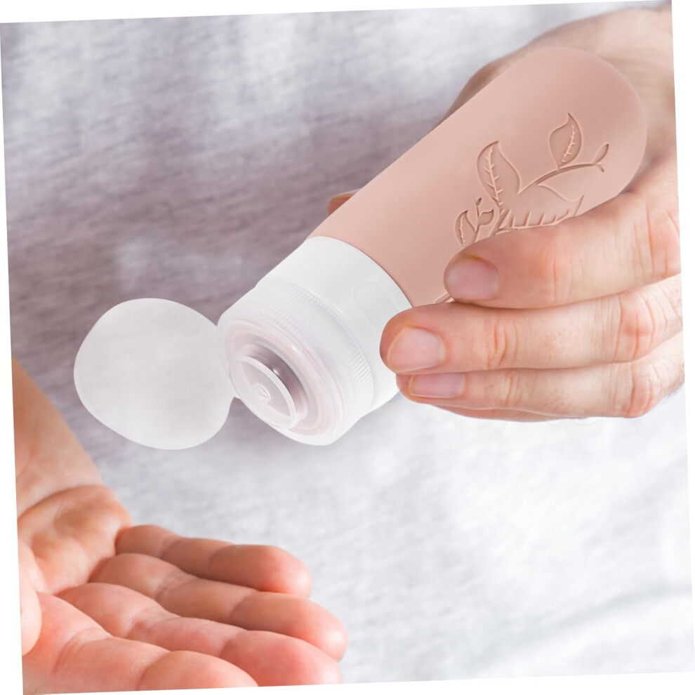 Hkhbjs 4Pcs Silicone Travel Bottles Leakproof Empty Refillable Toiletries Squeeze Bottle For Travel Toiletries Kit