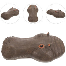 Schwimmende Nilpferdkopf-Statue – realistische Dekoration für Garten, Aquarium und Außenbereich