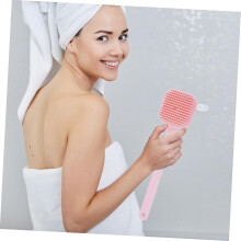 Silikon-Rückenbürste für die Badewanne, Duschwerkzeug zum Peelen und Massieren der Haut im Badezimmer