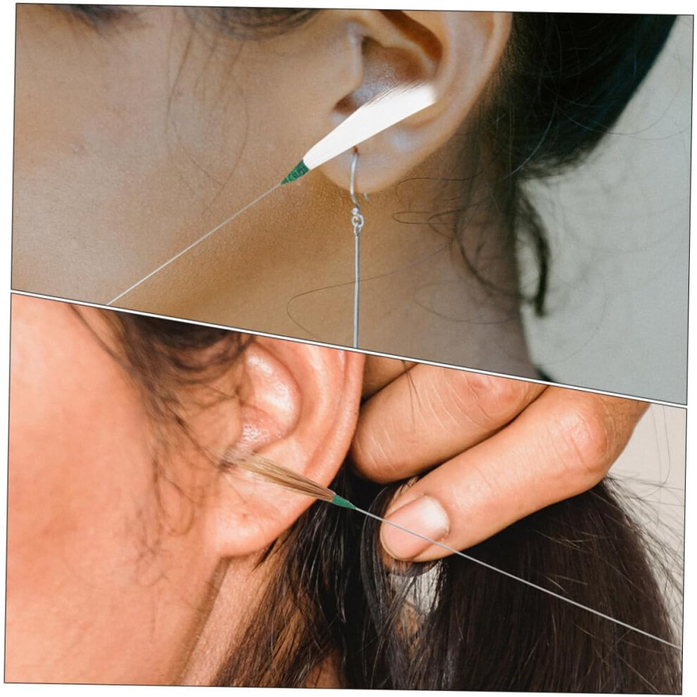Hkhbjs 16Pcs Earwax Removal Tips Professional Ear Cleaner Portable Ear Picks Bamboo Plume