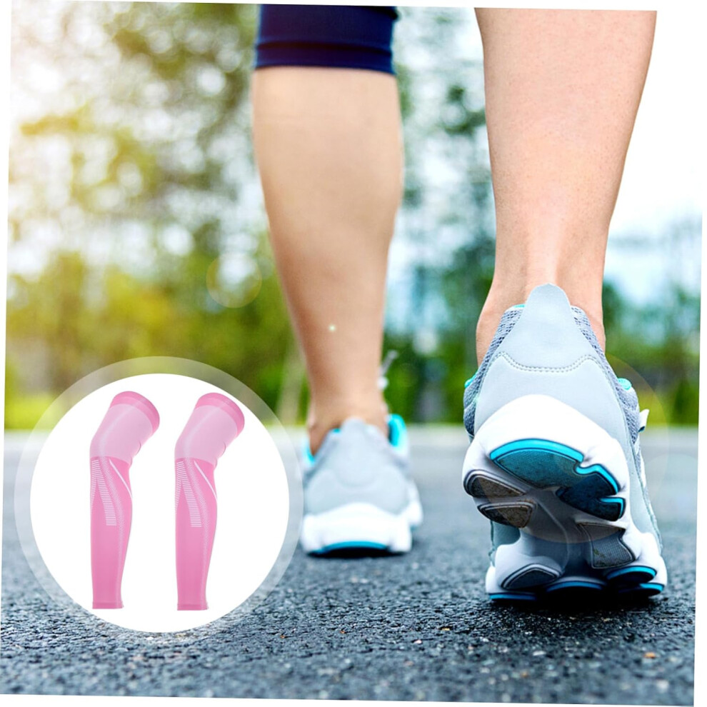 Hkhbjs 2Pcs Elastic Knee Support Sleeves For Men And Women Breathable Compression Leg Sleeves