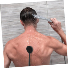 2pcs Silicone Long Handle Bath Brush Shower Body Scrubber Back Brush for Bathroom Use