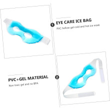 Pvc Hollow Cooling Eye Mask Ice Pack for Eye Care Sky Blue Cold Compress for Sensitive Skin and Fatigue Relief