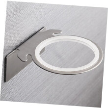 Soporte de pared para secador de pelo, de acero inoxidable, para baño.