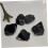 5pcs Small Obsidian Stones Natural Decorative Obsidian Stone Crafts 7