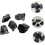 5pcs Small Obsidian Stones Natural Decorative Obsidian Stone Crafts 8