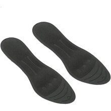 2 stuks orthopedische inlegzolen voor plantaire fasciitis en platvoeten, met vloeibare gel-inzetstukken, enkelsteun en massagefunctie.