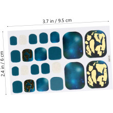Nagelklistermärken 6 set Modern tånagelklistermärke Hållbar tånagelklistermärke Manikyrverktyg Nageltillbehör