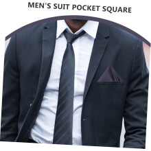 Kostymnäsduk för män Polyester siden elegant näsduk enfärgad herr formell näsduk tyg