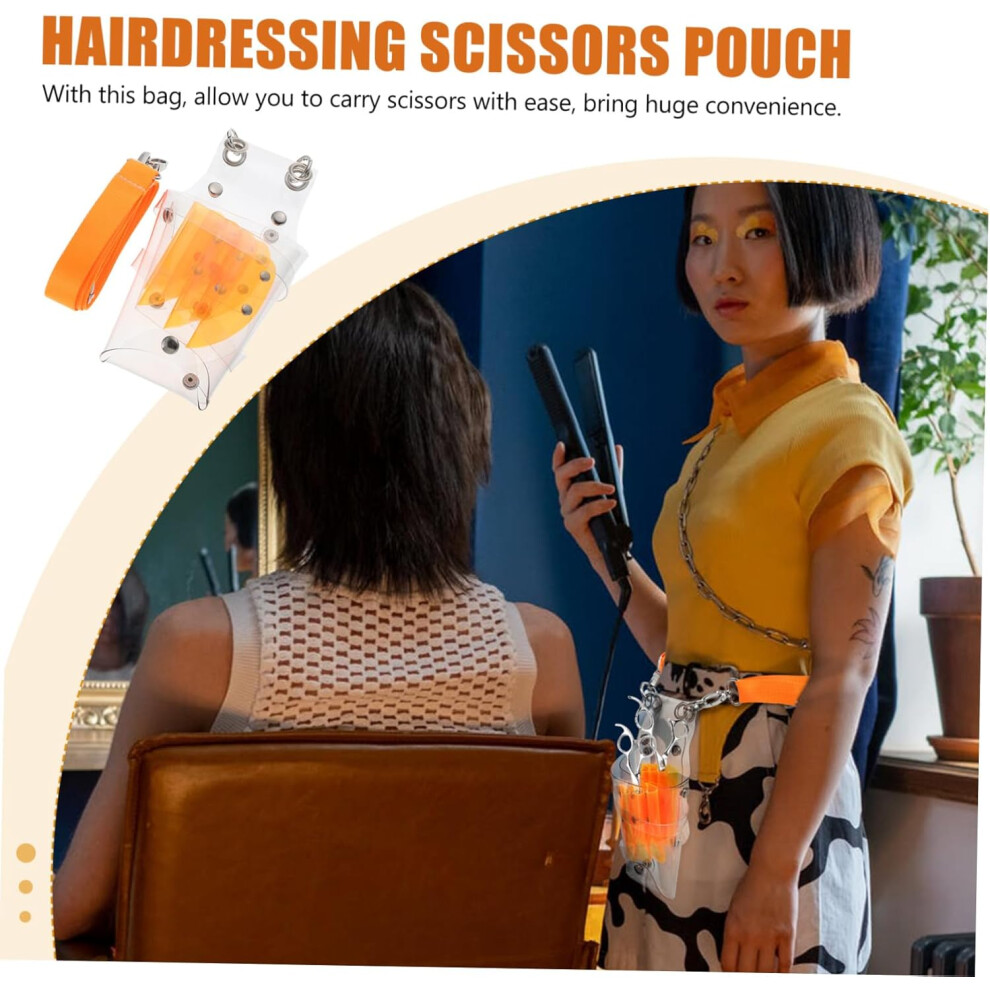 Hkhbjs Hair Scissors Bag Barber Scissor Pouch Waist Pack Stylist Grooming Tool Case