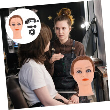 Haarstyling oefenhoofd met klemstandaard, oefenhoofd voor cosmetologietraining