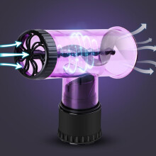Difusor para secador de pelo para cabello rizado, color morado, ideal para viajes y fácil de usar.