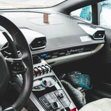 2 diffusori per auto in legno, noce nero, materiale naturale, design semplice, essenziale