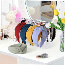 Supporto organizer in acrilico per fasce per capelli da donna, porta accessori per capelli