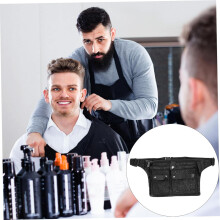 Friseur-Gürteltasche, Scherenetui, multifunktionaler Werkzeughalter aus Canvas, Leopardenmuster