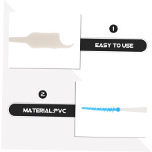 300 spazzolini interdentali in morbido silicone, blu, delicati.