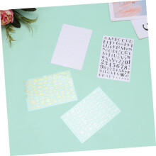 8pcs Nail Art Stickers Letter Pattern Adhesive Plastic Decals with Delicate Design for Women Girls DIY Nail Art Craft