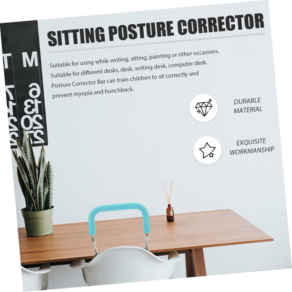Hkhbjs Kids Posture Corrector For Writing And Sitting Anti-Myopia Stable Desk Posture Corrector Blue 20Cm