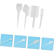 6-delige haarkleurset met verfkom, kam en borstel voor het verven van haar en voor professionele kappers.