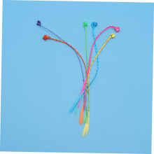 12 Stück Haarverlängerungen mit Krallenclips für Jungen und Mädchen, geflochtene Haare, Farben zufällig