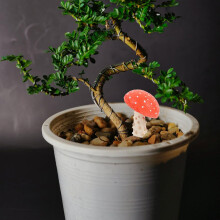 Pilz-Ornament-Skulptur aus Kunstharz, lebendige Gartendekoration für den Außenbereich