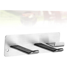 Soporte de pared de acero inoxidable para secador de pelo, organizador de almacenamiento para el baño y el hogar.