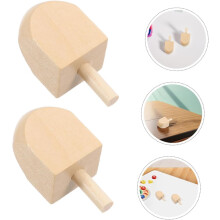 10 Stück unfertige Holzdreidel (Großpackung) – Chanukka-Kreisel – DIY-Bastelprojekt