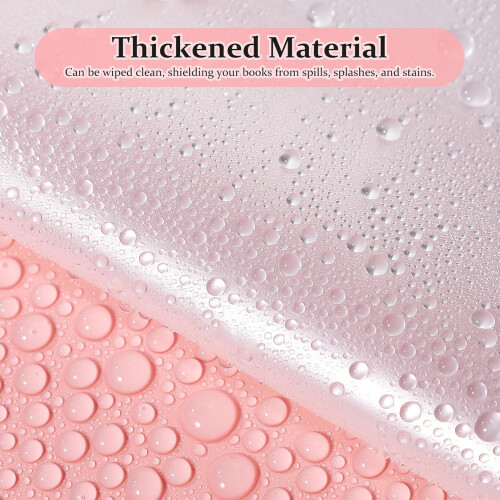 10pcs Clear Book Covers, Transparent Waterproof Plastic Book Sleeve, Notebook Protector Cover