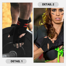 2pcs Workout Gloves for Women Men Weight Lifting Gloves