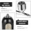 Dispenser di sapone per doccia e shampoo, 2 scomparti, materiale PP, facile da usare. 6