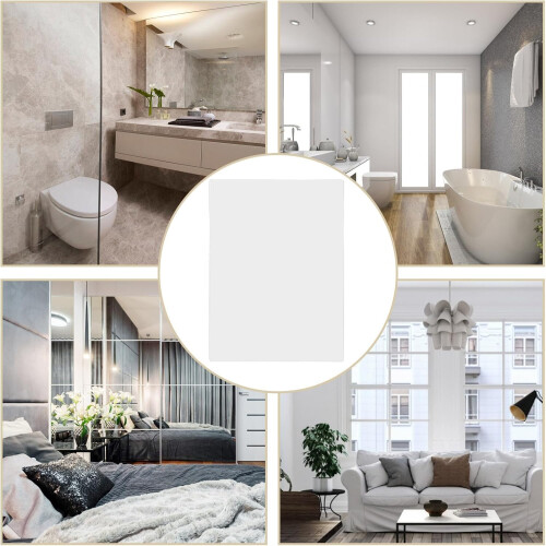Unbreakable Acrylic Mirror Decorative Mirror Silver Wall-Mounted Simple Creative Design 2