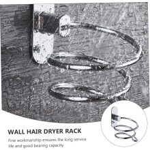 Hair Dryer Holder Hair Dryer Storage Holder 4.72X3.73X3.14Inch Anti-Rust Stable Stainless Steel Wall-Mounted Shelf