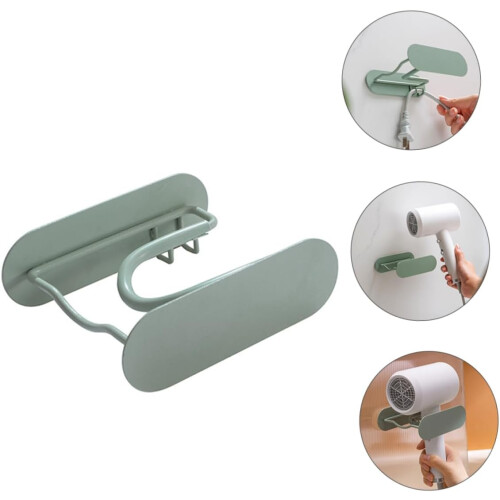 Support mural de rangement pour sèche-cheveux, compatible avec les supports de sèche-cheveux et diffuseurs.