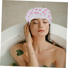 Lot de 8 bonnets de douche respirants pour femmes adultes, protégeant les cheveux lors du bain et du lavage.