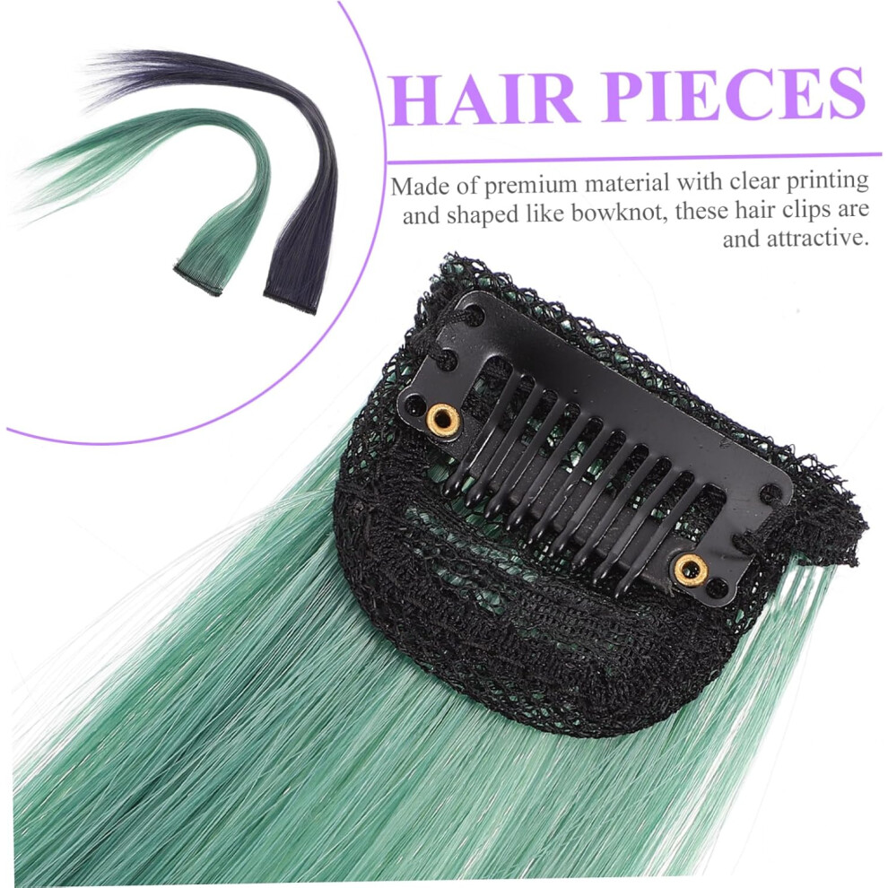 Hkhbjs 4Pcs Women Hair Extension Clips Wig Pieces Short Hair Extensions Party Hairpiece Seamless
