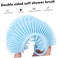 2pcs Silicone Bath Scrubbers Exfoliating Shower Body Brushes for Men and Women