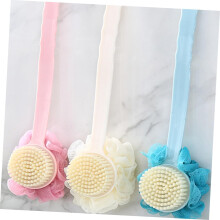 2 stuks rugborstels met lange steel voor lichaamsreiniging en exfoliatie onder de douche.