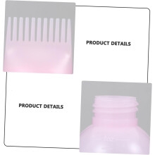 3 botellas de limpieza en seco con báscula para limpieza del cabello, botellas vacías de champú para aplicación con peine de raíz.