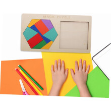 1 conjunto Puzzle de madeira engajando cérebro teaser para idosos desenvolve mão olho coordenação habilidades de resolução de problemas