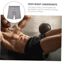 Herren Fitness-Slips mit hohem Bund, bequeme Unterwäsche für Sport und Training, Blau