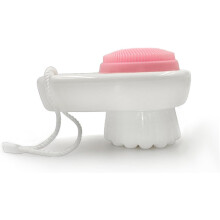 Escova de limpeza facial manual de silicone cerdas suaves para limpeza profunda esfoliante ferramenta de lavagem facial para cuidados da pele