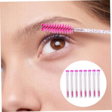 Lot de 24 brosses à mascara en forme de diamant, peignes et outils de maquillage pour femmes, pour les cils.