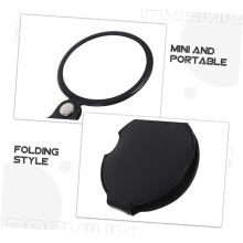 2pcs lupa lupa compacta bolso lupa dobrável leitura lupa caso para viagem e passatempo