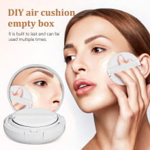 Fundação da almofada vazia 2pcs caso compacto redondo Fundação contêiner