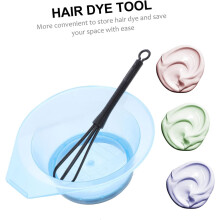 Hair Dye Bowl Hair Coloring Stirring Stick and Mixing Bowl for Salon Supplies for Dyeing and Coloring in Home Professional Use